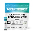 MyoXCIENCE Creapure ® Stix kreatryny 124; 5 Gramy niemieckiego jednowodzianu kreatryny Per Stick Pack 124; Wspomaga sprawność mięśni, Lean Body Mass, & Coglivement 124; 30 Jednoporcjowy Stix