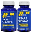 NATURAL STACKS Ginkgo Biloba + Monowodzian Kreatyny - Advanced Absorption Formula * - Extra Siła Wsparcie mózgu * - 180 Kapsułki