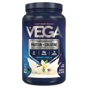 Vega Białko + Kreatyna - 30g Białko oparte na plantacji, Wanilia, 20 Sługi, 3g Kreatyna, 5g BCAA, Wegan, Keto, Gluten Free, Wolny od mleka, Niskie węglowodany, do wzrostu i naprawy mięśni, Drink Mix, 33.9oz
