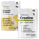Komplement Protein & Creature Bundle Between 124; Organic Vanilla Protein + Stworzenie mikronizowane do odzyskiwania i energii