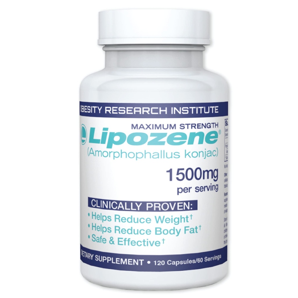 Lipozene MEGA Butelka - 120 Kapsułek, Co to nasz największy rozmiar dostępny - Appetite Supressant