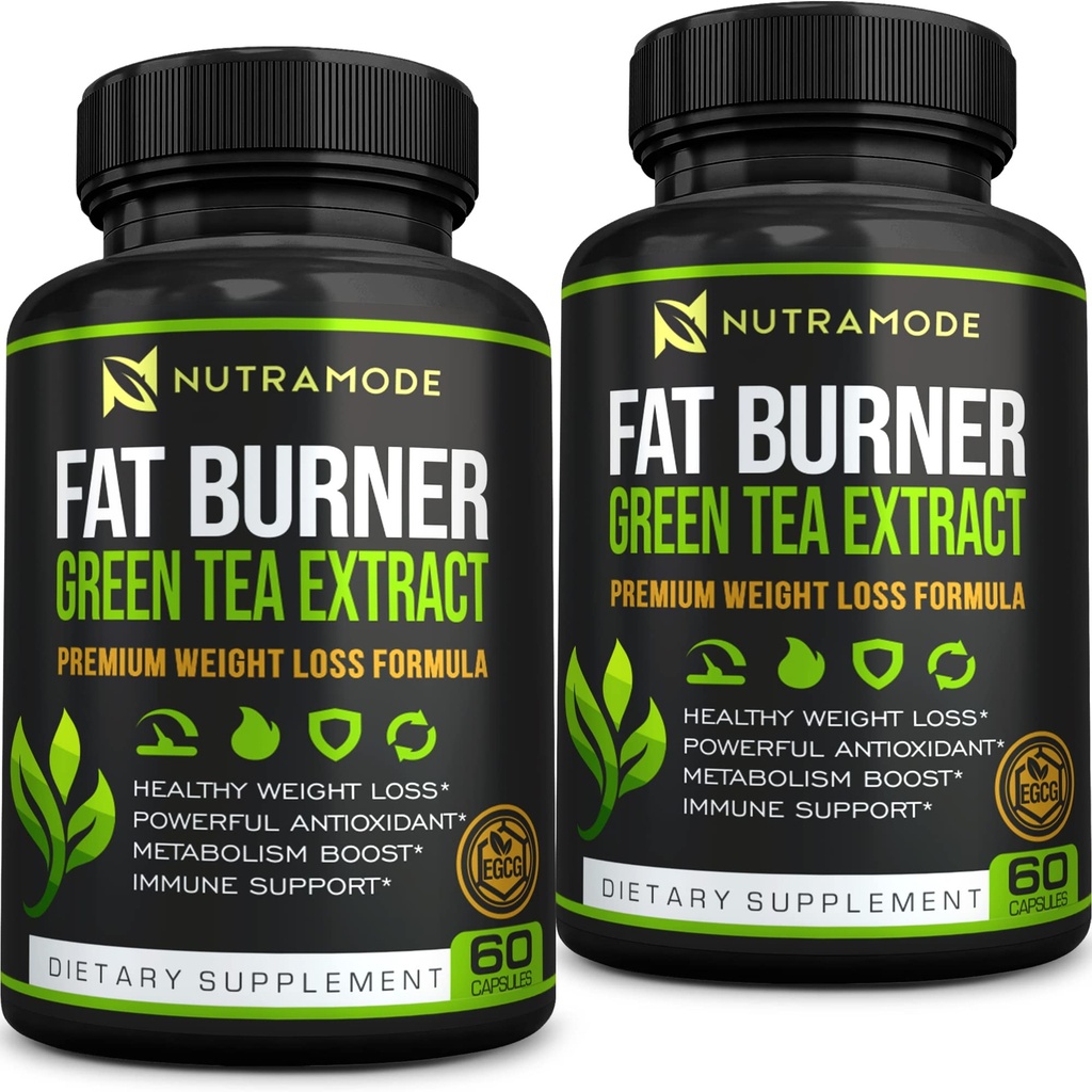 Premium Green Tea ekstrakt tłuszczu Burner Supplement EGCG- Natural Appetite Suppresant- Healthy Weight Loss Diet Pills, które działają szybko dla kobiet i Men- Detox Metabosis Booster do spalania tłuszczu brzucha Fast- opakowanie