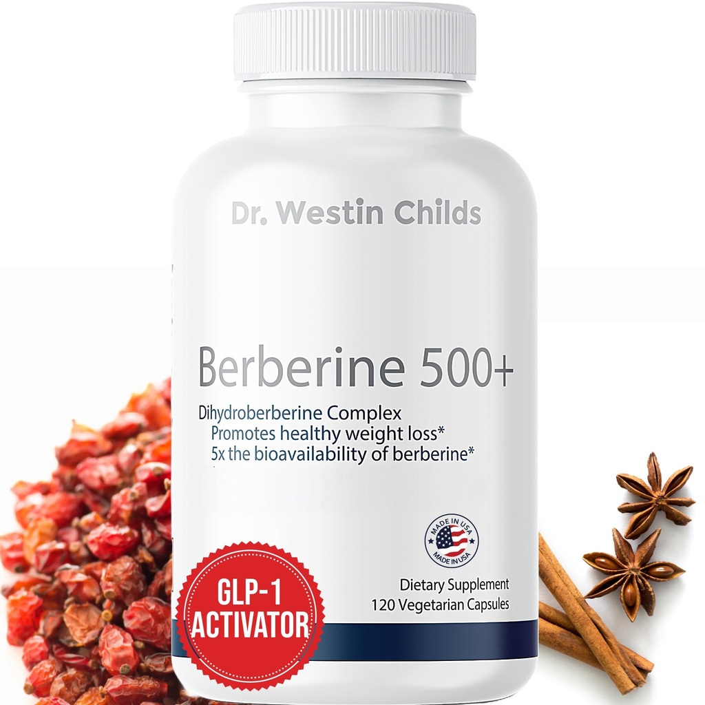 Dr Westin Childs Dihydroberberine Supplement 200 mg dla kobiet i mężczyzn, układu sercowo-naczyniowego, Gut, tarczycy, i immunologicznego wsparcia z kwasu lipoinowego alfa - może być 5X bardziej skuteczne niż Berberine HCL 124; 60 Ct