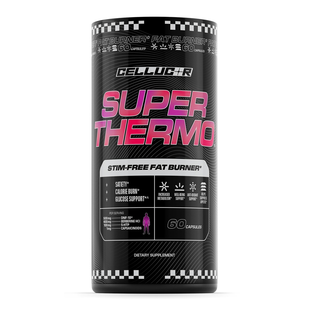 Cellucor Super Thermo ™ Free Thermo ™ Spalanie tłuszczu 124; Termogeniczne, Apetite, i Glucose Wsparcie 124; 60 Kapsułki