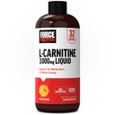 Silny czynnik L- Carnitine Liquid 3000mg, Maksymalny suplement siłowy do wsparcia metabolizmu tłuszczu, Energia komórkowa i Odzysk mięśni, Wysokie Absorbowanie, Nie-GMO, Pomarańczowy Flavor, 16 Oz Butelka
