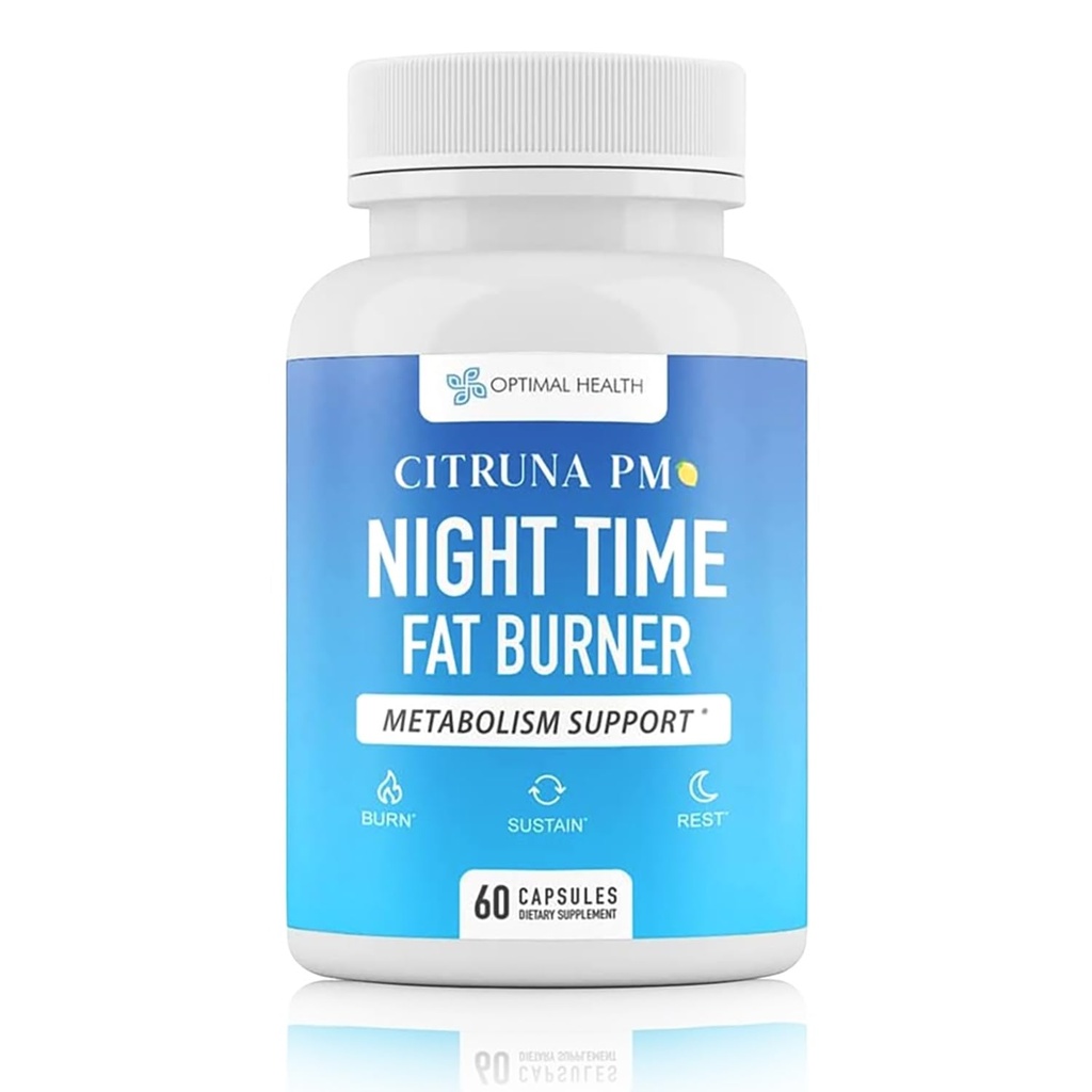 PM Night Weight Supplement for Men & Women - Natural Weight Loss Pills Infused with Ashwagandha, Lemon Balm, 5- HTP - Apetite Control Night Time Fat Loss Pills - 60 Kapsułki
