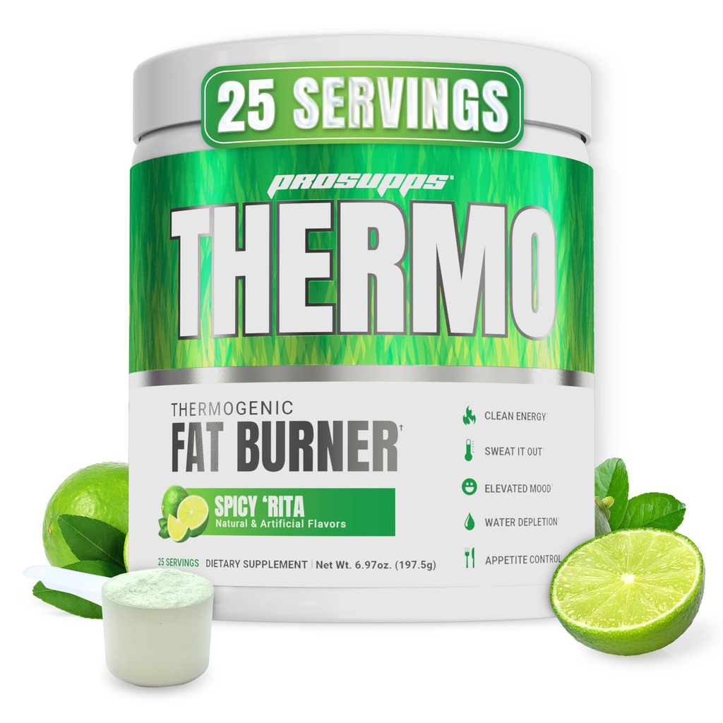 ProSupps Termogeniczny Tłuszcz Burner Proszek, Pikantna Rita - Utrata masy ciała i Metabolizm Booster Suplement do ćwiczeń dla kobiet i mężczyzn - Wspiera Apetite Control & Boosts Energy - Gluten- Free - 25 Służenie