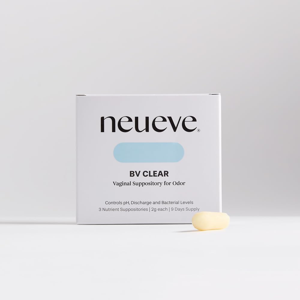 NeuEve BV Clear for < 45 XI124; for Vaginal Odor and Bakterial Vaginosis Relief British 124; pH- Balancing and Deals with Gardnerella Vaginalis and Recurrent BV