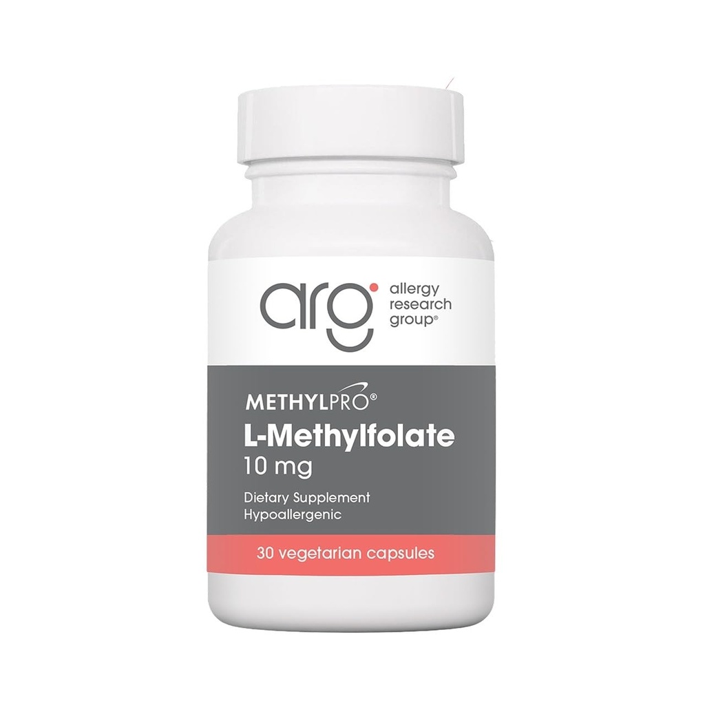 MethylPro L- Methylfolate 10 mg - Wspiera zdrową Mindset - Aktywny folian do wsparcia metylacji i reakcji biochemicznych - Wysoko Biodostępny - 30 Słupki - 30 Kapsułki