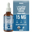 Organiczny L- Metylofolan 15 mg + metyl B12 1000mcg płynny Dropsy-60 Służenie