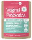 Probiotyk waginalny dla kobiet 124; 80 Miliard CFU dla kobiet 124; 3X Formuła wzmacniająca z Lactobacillus rhamnosus GR-1, L. reuteri RC- 14, Prebiotyki, Witamina C & D3 124; Zapach & pH Support dla 124; 60 Kapsułek (60 kapsułek)