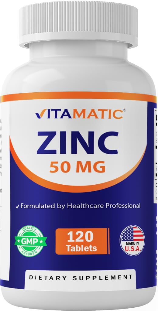 Cynk witamatyczny 50 mg jako Glukonian cynku - suplement wzmacniający odporność 120 tabletek