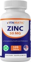 Cynk witamatyczny 50 mg jako Glukonian cynku - suplement wzmacniający odporność 120 tabletek