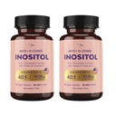 Premia Inositol Supplement Bundle - Myo- Inositol & D- Chiro Inositol Supplement for Women 4100mg (40: 1 ratio) - 9- in-1 Hormonal & Metabolic Support with Folate, Witamina B6, B12, D3, Cynk & Chrom