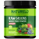 NATURELO Surowiec Zielone Superfood Proszek - Niesłodzony - Energia Boost, Detox, Poprawa zdrowia - Spirulina organiczna - Trawa pszenna - Całe Żywienie z owoców i warzyw - 480 Grams