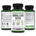 Syberyjski Green Herbal Liver Detox z mlekiem Thistle Artichock Dandelion 60 Kapsułki - Tradycyjny Syberyjski Formuła Plus Enzymy do wspierania zdrowia wątroby