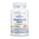 Nordic Naturals Pro witamina D3 5000, Pomarańczowy - 120 Mini żele miękkie - 5000 IU Witamina D3 - Wspiera zdrowe kości, nastroje i funkcje układu immunologicznego - Non-GMO - 120 Służenie