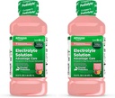 Basic Care Advantage Care Electrolyte Rozwiązanie z Prevital Prebiotyki, Lemoniada truskawkowa, Napoje nawadniające, Eplenish Electrolytes, Płyn & Cynk, 33,8 Fl Oz (Opakowanie 2)