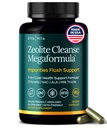 Liver Cleanse Detox & Repair - Microplastics Detox & Zeolite Supplement for Gut Health, Cognition & Natural Energy - Glutathione, NAC, Chlorella, Spirulina, ALA, Cilantro, Milk Thistle, Noni, Shilajit