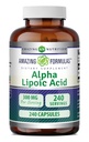 Amazing Supples Alpha Lipoic Acid 300 mg Capsules Supplement Supples 124; Non-GMO Supplement 124; Gluten Free Supplement 124; Made in USA (240 Count)
