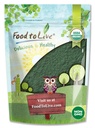 Żywność do życia Organic Spirulina Proszek, 4 Funty - Non-GMO, Kosher, Surowy Blue- Zielony Algae, Wegan Superfood, Luzem, Nienapromieniowany, Czysty Vegan Green Protein, Bogaty w witaminy i minerały, Wielki dla napojów