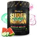 ALPHA LION Superhuman Pompa przed treningiem Proszek, Kofeina Free & Stim Free Precture Supplement, Nitric Oxide Booster, Muscle Gainer, Energia i Focus (42 Służenie, Muscle Melon Flavor)