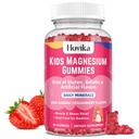 Magnezu Gummie dla dzieci - Magnezu Citrate + Witamina B6 & D3 - Wielkie Degustacje Dzieci Magnezu Ciche Gummie dla Nerve kości i mięśni Zdrowie dla dzieci Wellness, Wegan Truskawka Flavor 60 Hrabia