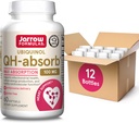 Jarrow Phillips QH- Absorb 100 mg Max Absorption- CoQ10 Ubichinol- Do 60 Sług (Softgels) - Wsparcie Mitochondrialne Zdrowie, Produkcja energii komórkowej i Zdrowe funkcje sercowo-naczyniowe, Opakowanie 12