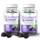 Gumie z jagodami z witaminą C i cynkiem - Immune Booster Gummies z jagodami dla dorosłych i dzieci - Wegańskie naturalne składniki obrony Multiwitamin z przeciwutleniaczem (120 Gummies)