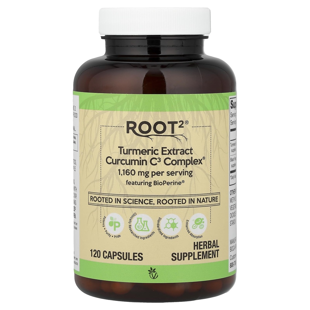 Vitacost Turmeric Extract Curcumin C3 Complex with Bioperine - 1,160 mg na porcję - 120 kapsułek