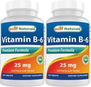 Najlepsi naturalni Witamina B6 25mg 250 tabletek (250