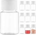 Mała, przezroczysta butelka na pióro, plastikowa butelka na pióro, mini plastikowy, czysty płyn do płynnego proszku, pojemnik cylindryczny (10 szt., 30 ml)