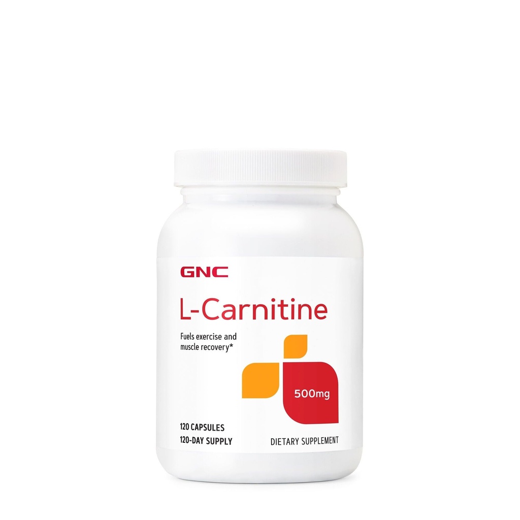 GNC L Karnityna 500 mg Suplement, Wspiera odzysk mięśni, 120 Służenia