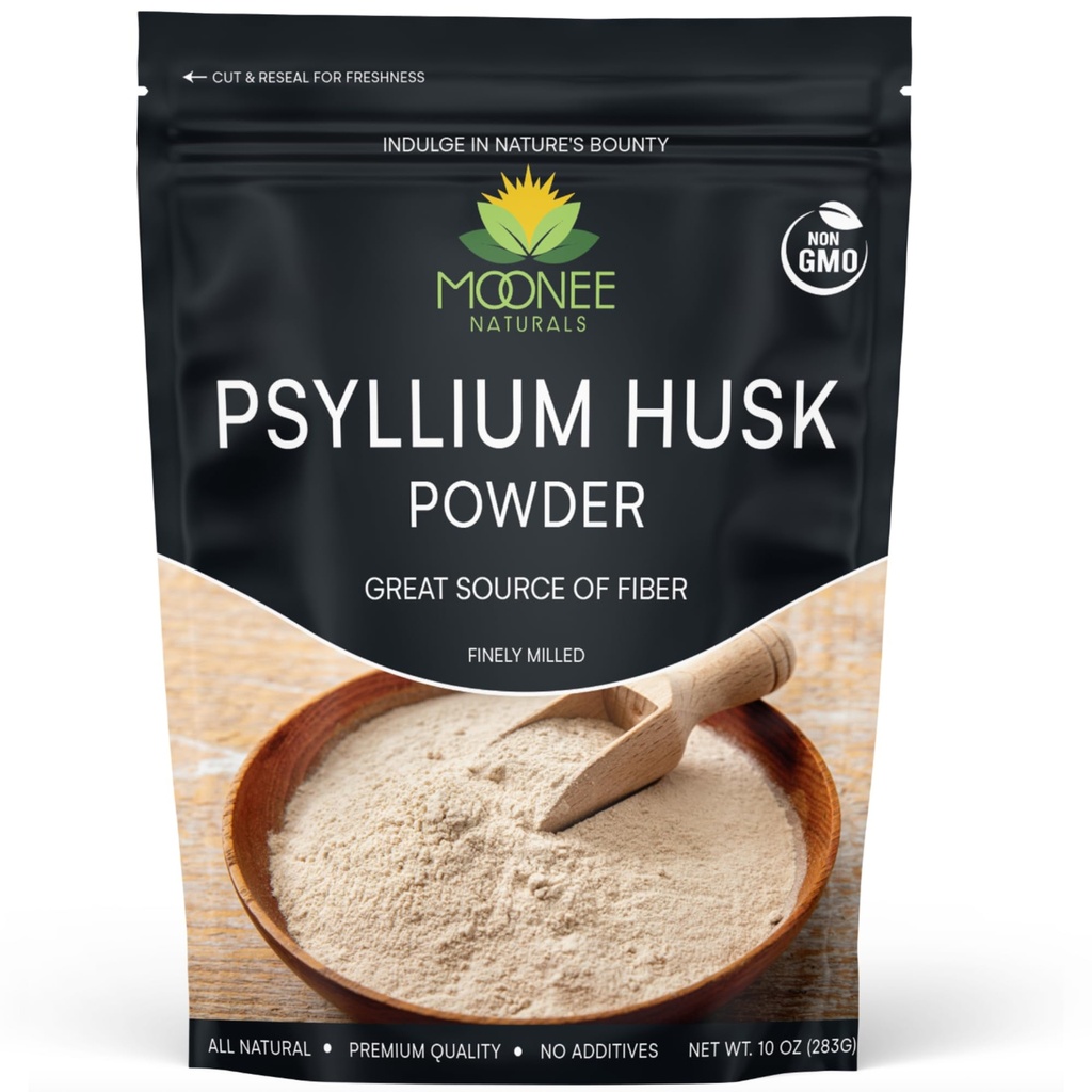 Pyllium Husk Powder (10 OZ), Gluten Free, Nie GMO, Finely Ground, Keto Friendly (10 unce (70 Sług))