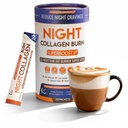 Night Collagen Burn - utrata masy ciała & Belly Fat Burner & Sen Pomoc dla kobiet i mężczyzn 124; Wsparcie snu dla Bloating & Metabolizm, Appetite Suppressant 124; Wspomaga skórę, włosy, paznokcie i łączniki 124; 30 Służenie