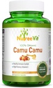 NurteeVit 100% Organic Camu Camu kapsułki 500 mg - Witamina C, Pakowane z witamin i minerałów (90 Hrabia)