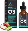 Omega 3 Płynne krople wegańskie - DHA & EPA z oleju z alg - 60 ml Butelka z kroplomierzem - 2000 mg na jedną porcję - Wspiera ogólne Body Wellness Supplement dla całej rodziny