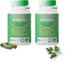 Moringa kapsułki, Pure Moringa kapsułki w proszku - 800mg składników odżywczych bogaty Moringa - Promotes Energy, Gut Well- Being (2)