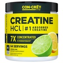 CON- CRET Kreatywny HCl Proszek Proszek 124; Mięśnie, Kognitywny, Cellular Support Energy 124; Brak kwitnienia lub skurcze 124; USA Made & NSF Certyfikowany 124; Lim cytryny (64 Serving)