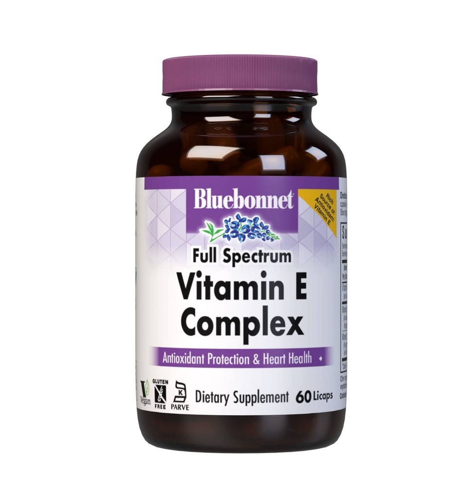 Bluebonnet Natural Full Spectrum Witamina E Complex - 60 Licaps