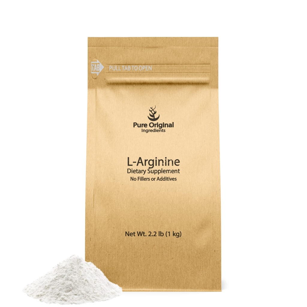 IGREDENTY RODZAJNE PURE L- arginina (2,2 lb) Czysta, bez wypełniaczy lub dodatki