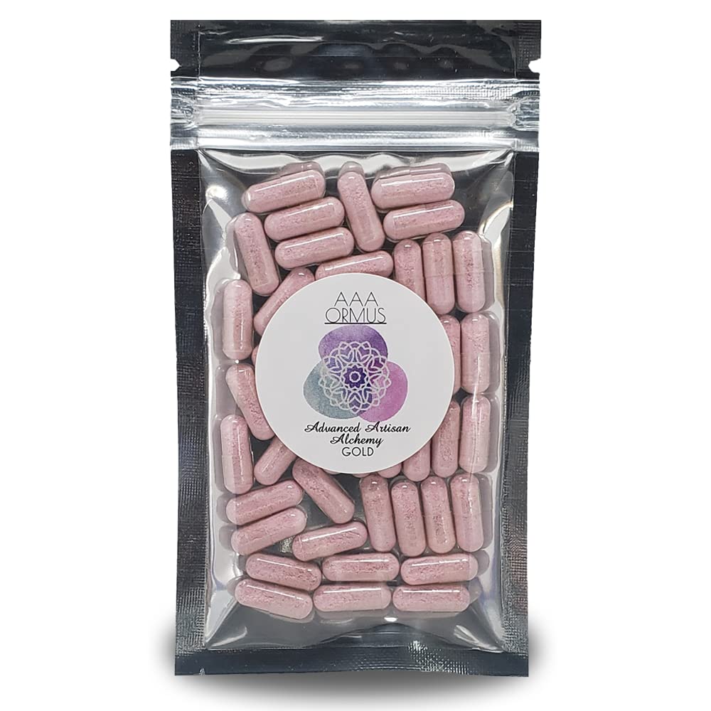 ORMUS Gold - Colloidal Gold Capsules Vegan - Monoatom Gold Ormus - Kamień Filozoficzny - 45 Bag Count