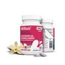 Milkaid Junior Lactase Enzyme Chewable Tablets for Lactose Intolerantion Intaxion 124; Zapobiega gazie, wzdęciu, biegunce u dzieci 124; Szybkie działanie suplementu diety mlecznej dla dzieci 124; 60 ct (60 tabletek, Vanilla)