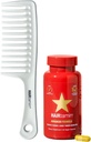 Hairtamin Advanced Vegan suplement Biotin Pack Agregat 124; Witaminy do włosów, skóry i paznokci z łagodnym detangling Comb to promowanie wzrostu i grubości