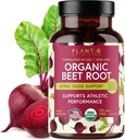 USDA Plant.O Premium Organic Beet Root Tablets [1350mg Beets Powder] z czarnym pieprzem do dodatkowej absorpcji - dodatek tlenku azotu