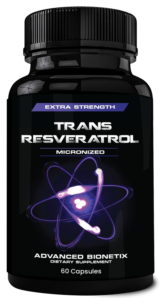 2X Potenność Mikronizowany Trans Resveratrol Suplement. 1200mg na 2 kapsułki. Wysoka absorpcja formuła przeciwutleniacza. Promocje Anti Aging, Wsparcie Cognitive & Heart Health