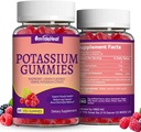 2 Pakiet Gummies suplement potasu 1000mg, Gummies potasu dla dorosłych, Kurcze nogi wsparcia & Zdrowie mięśni - Wegan, Non-GMO, 120 Liczba