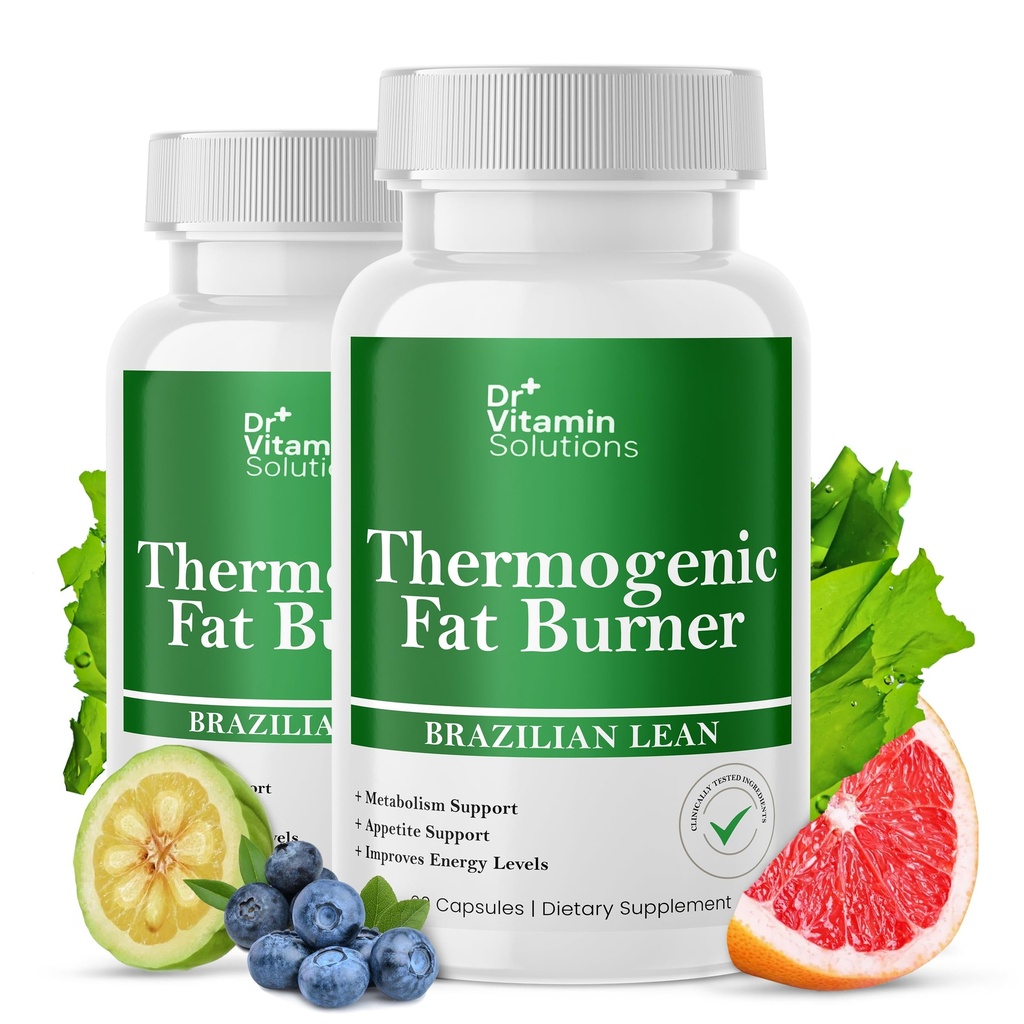Termogeniczne spalanie tłuszczu dla kobiet i mężczyzn - Appetite Suppressant for Weight Loss - Zawiera ekstrakty zielonej herbaty dla Bloat Relief - Metabolizm Booster - Opakowanie 2