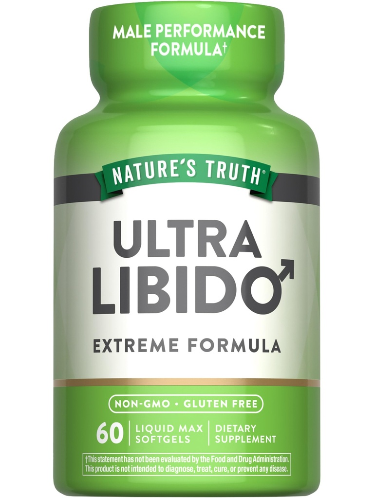 Nature 's Truth Libido Suplement dla mężczyzn 124; 60 Softgels Budapest 124; Non- GMO & gluten Free Pills