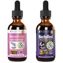 Rejuvica Health Balanced Femme + NoctuRest - Support Kobieta Balance + Sleep - Liquid Delivery for Better Absorption - Dong Quai, Melatonin, Maca, Chmiel, Rumianek, Theanine & More!